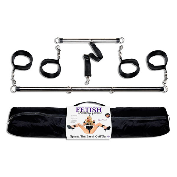 Fetish Fantasy Series Spread 'Em Bar & Cuff Set Spreader Restraint Set