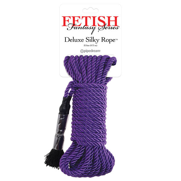 Fetish Fantasy Series Deluxe Silky Rope Purple Bondage Rope 9.75 M Length