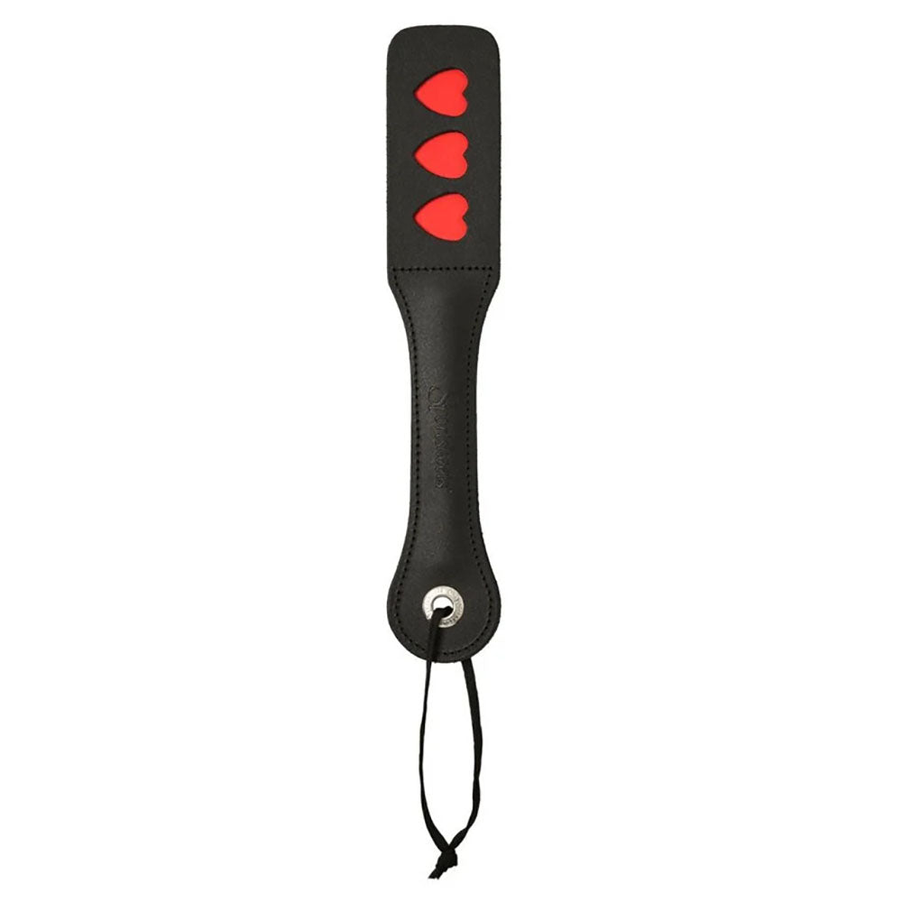 Sex & Mischief Heart Paddle Black Paddle