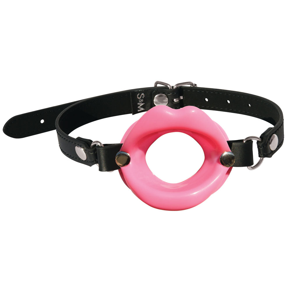 Sex & Mischief Silicone Lips Mouth Gag Pink Pink Mouth Restraint