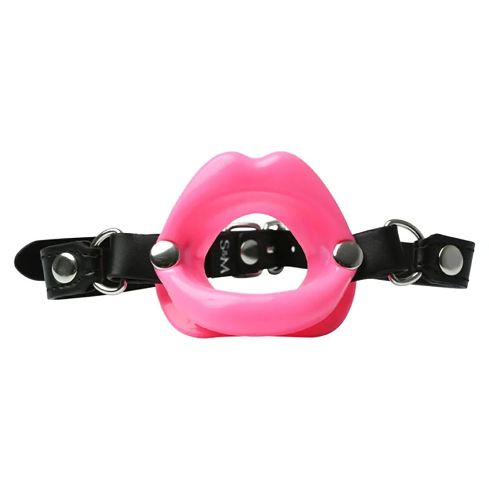 Sex & Mischief Silicone Lips Mouth Gag Pink Pink Mouth Restraint
