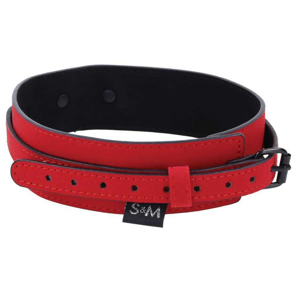 Sex & Mischief Amor Collar And Leash Red Restraint
