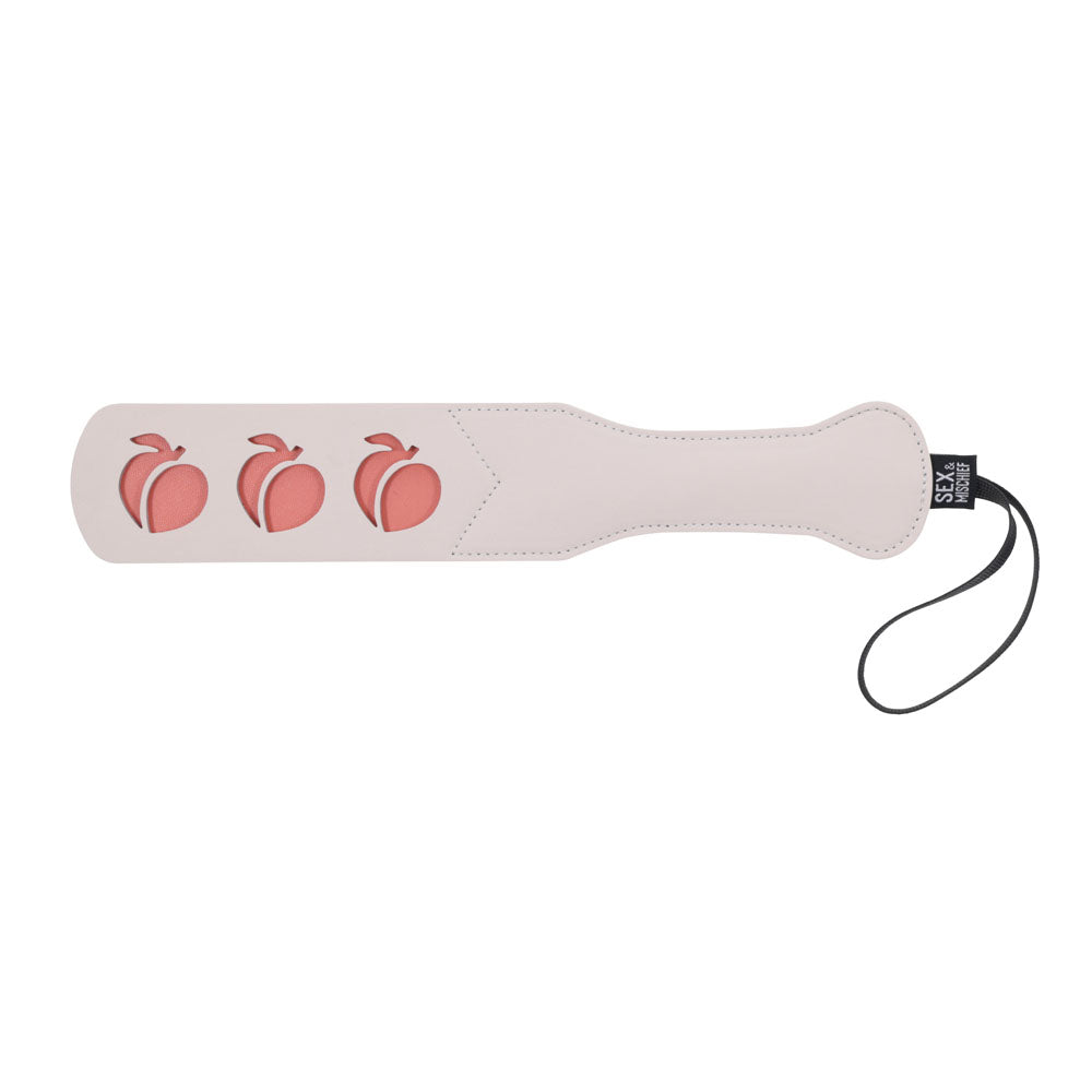 Sex & Mischief Peaches N Crea Me Impression Paddle Peach Spanking Paddle