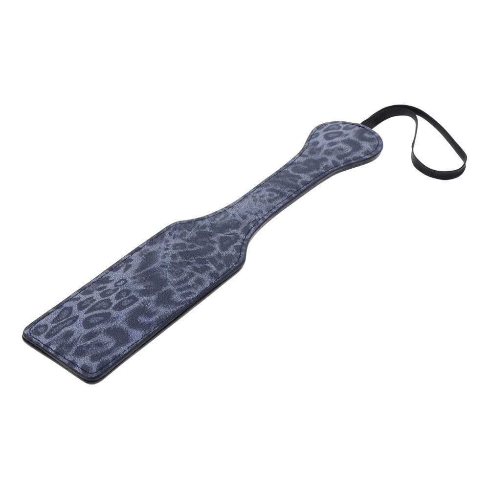 Sex & Mischief Cougar Studded Paddle Navy Blue Paddle With Gold Studs