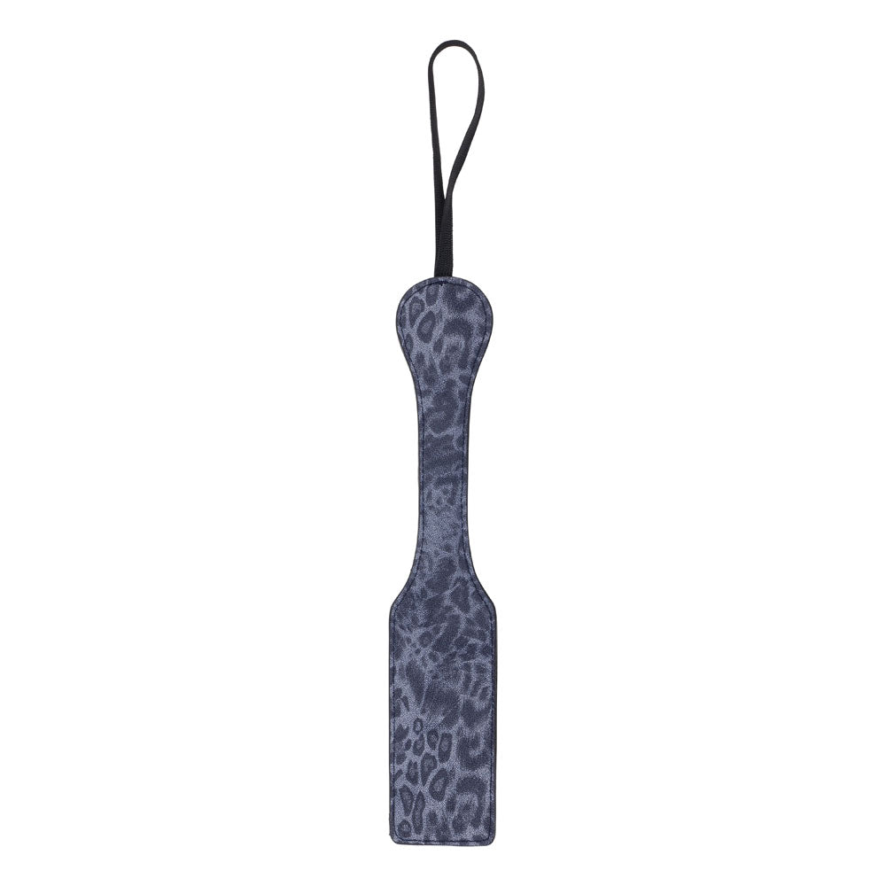 Sex & Mischief Cougar Studded Paddle Navy Blue Paddle With Gold Studs